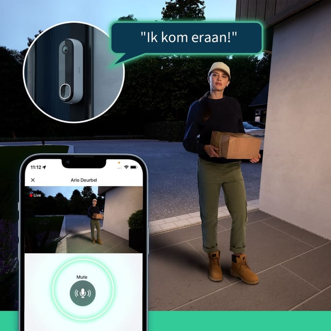 ARLO AVD3001-100EUS Zender voor Draadloze deurbel Met USB-aansluiting