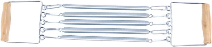 Borst Expander - Spiertrainer Thuis - Fitness Thuis - Koolstofstaal - 39 x 15 x 4 cm - null