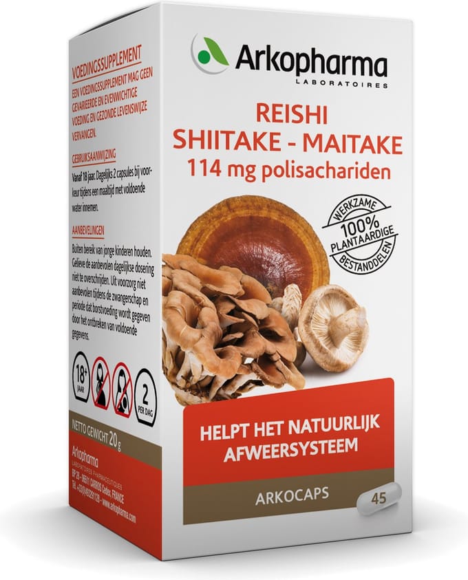 Arkopharma Reishi Shiitake Maitake - 45 capsules
