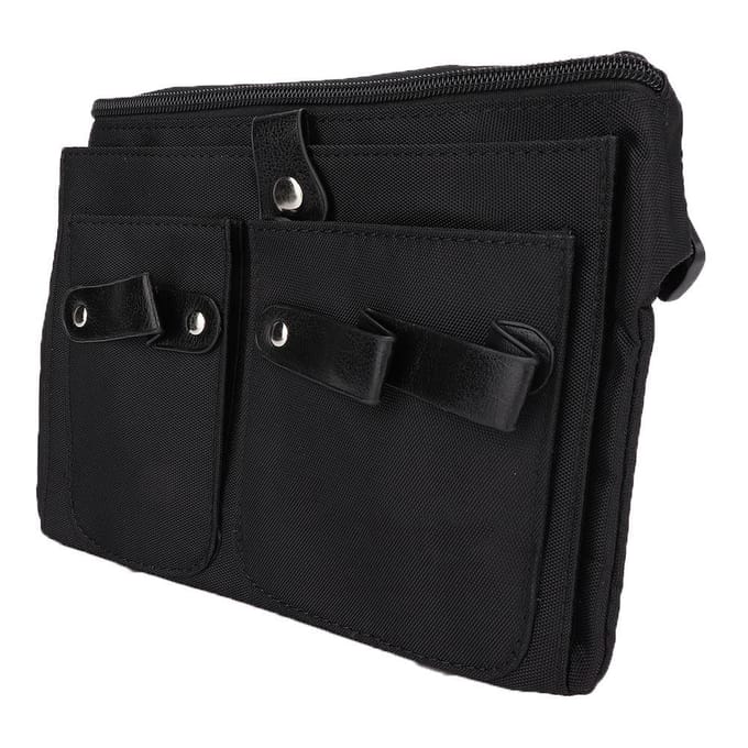 Sac de taille pour ciseaux de coiffure, étui pochette pour ciseaux de salon de coiffure black