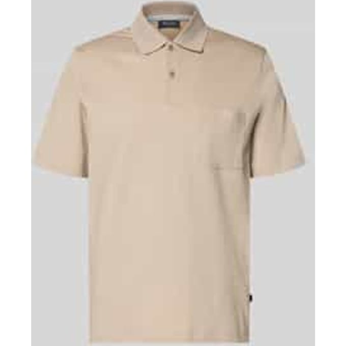 regular fit poloshirt met borstzak