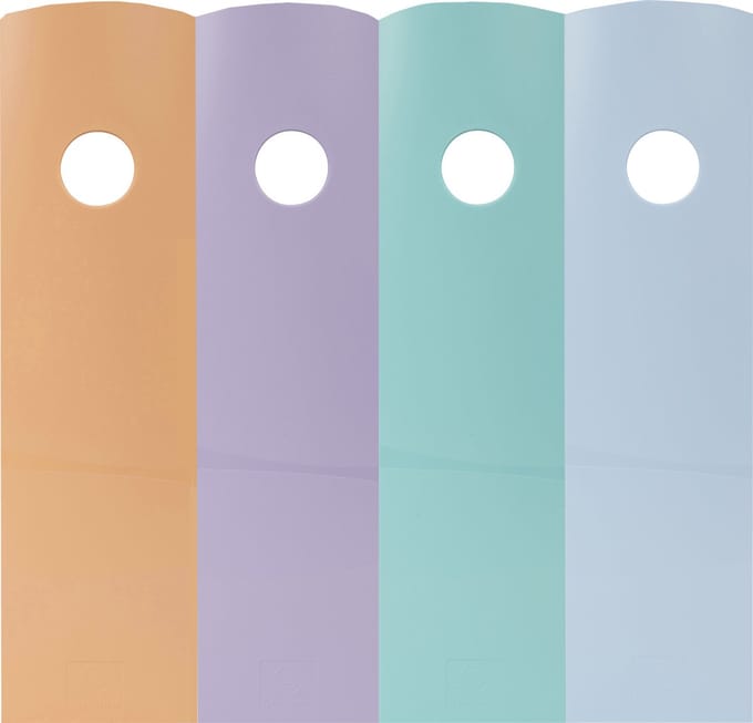 Exacompta Set van 4 tijdschriftenhouders MAG-CUBE Aquarel - Geassorteerd - 18296SETD