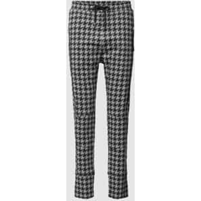 Stoffen broek met all-over motief, model 'FUTURE 2.0'