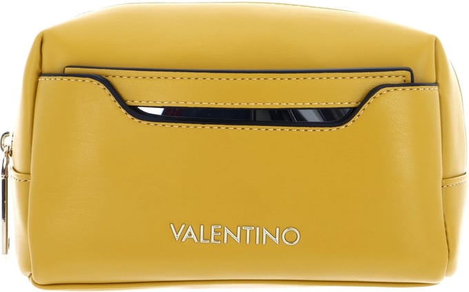 VALENTINO Toilettas Chamonix Re Soft Cosmetic Case Senape Mosterdgeel