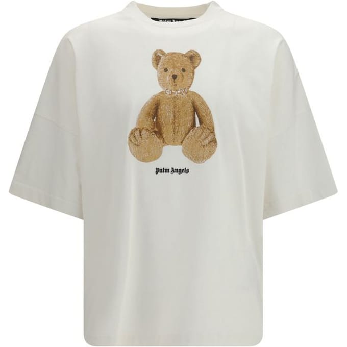 Palm Angels Witte Katoenen T-Shirt