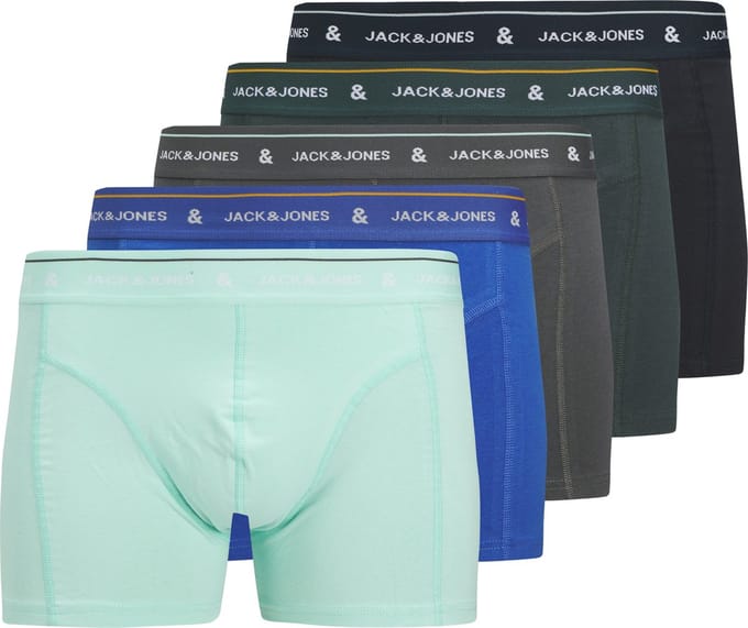 Jack & Jones Ron Solid Trunk Boxershorts Heren (5-pack) - Maat L