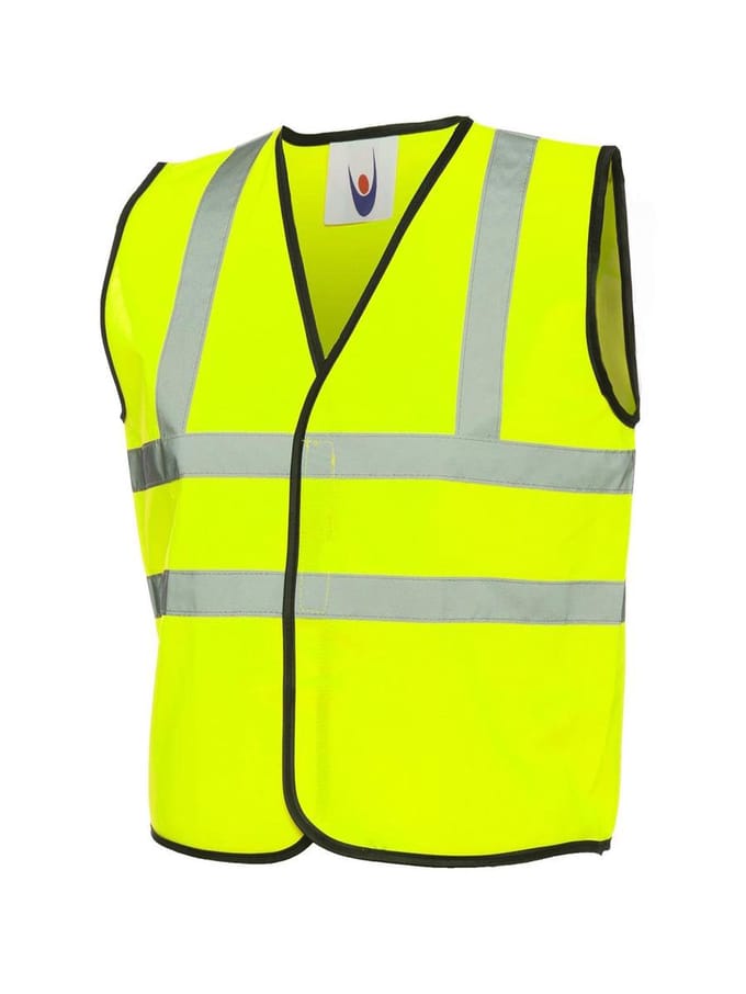 Veiligheidsvest - Reflecterend - Kind - Geel - 10 tot 12 jaar