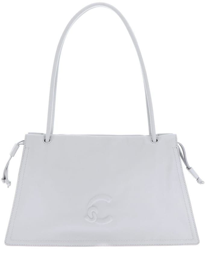 COCCINELLE Leren schoudertas Dulse Shoulderbag Snow Lichtblauw