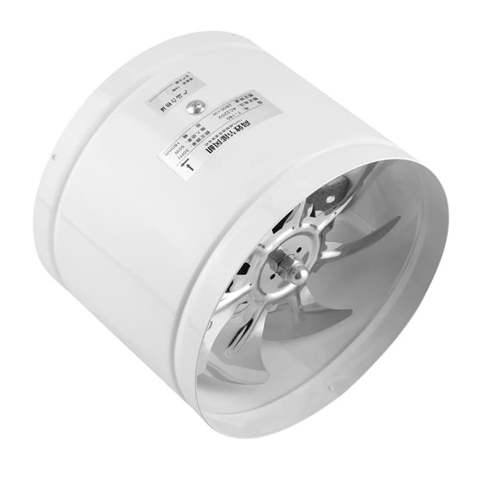 42W 220V Wandmontage Afzuigventilator Laag Geluidsniveau Huis Badkamer Keuken Garage Luchtgat Ventilatie white