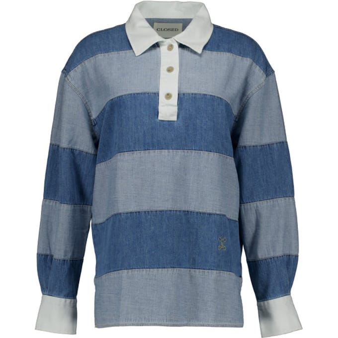 Closed Rugby Shirt Polos Lichtblauw C94350-16f-3e