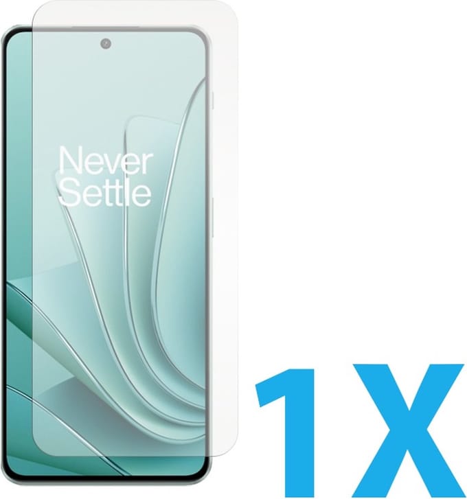Glasplaatje Geschikt voor: Oneplus Nord 3 - 1x Screenprotector - screen protector - glas - bescherm - beschermglas