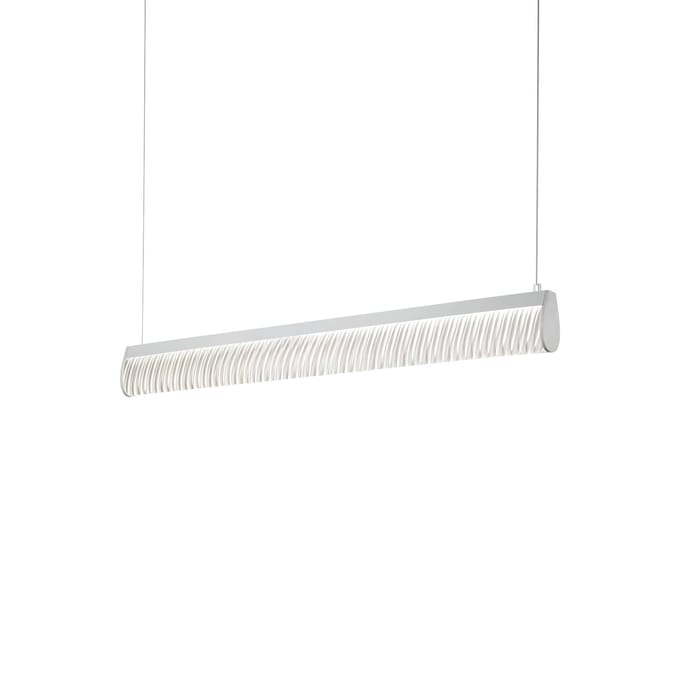 Slamp LED-hanglamp Modula, geplooid, lichtgrijs