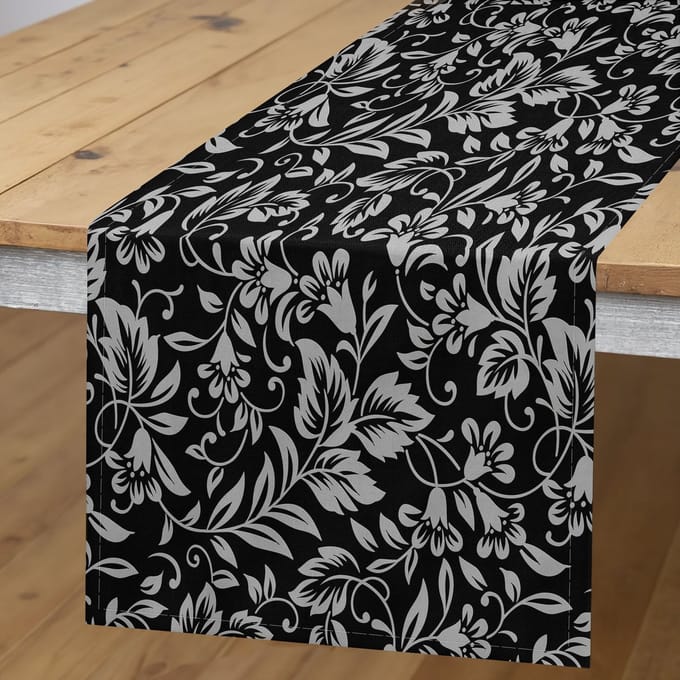 Abakuhaus kolengrijs tafelloper – rechthoekig 40x180 cm, polyester