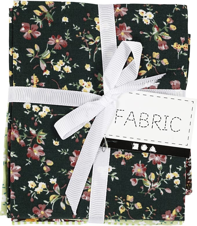 Creativ Company Patchwork Stof 45x55 cm Groen 4 stuks