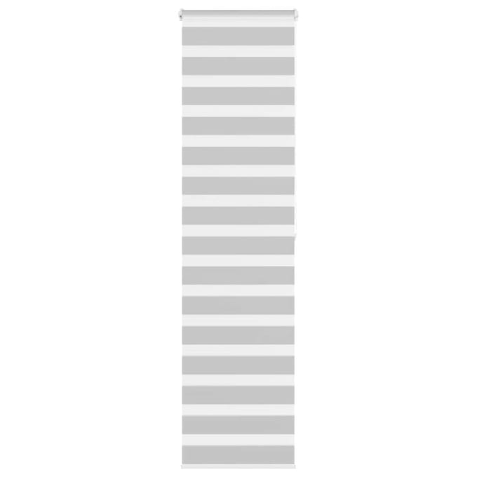 vidaXL - Zebra - rolgordijn - 55x200 - cm - stofbreedte - 50,9 - cm - lichtgrijs
