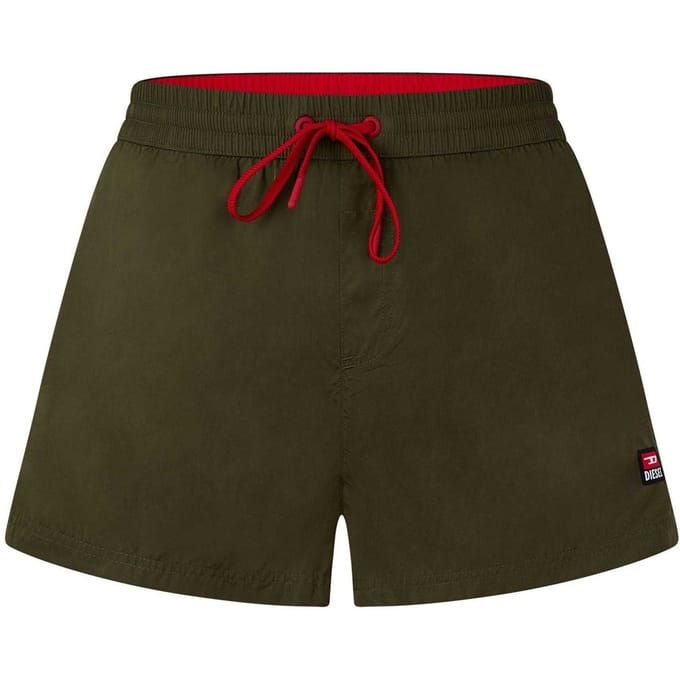 Diesel Heren Mike Pat Logo Zwemshorts (Olive Night)