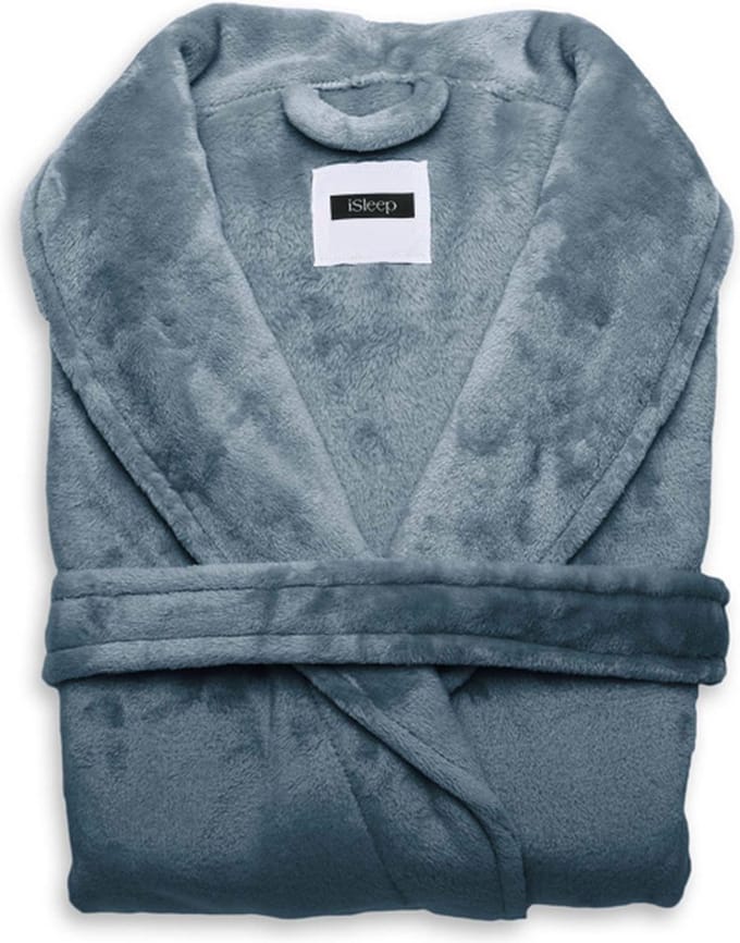 iSleep Cara Badjas Lang - Maat S - Blauw