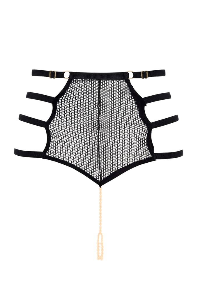 Bracli | London Hoog Getailleerd Parel String | Nachtmode Maat Plus