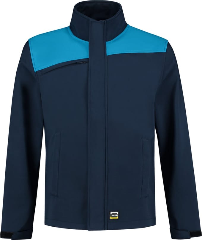 Tricorp 402021 Softshell Bicolor Naden - Inkt/Turquoise - 5XL