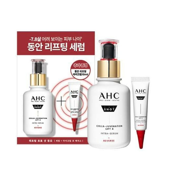 AHC Pro Shot Colla-Rejuvenation Lift 4 Intra-Serum 40ml Speciale Set (+Oogcrème 10ml) gray