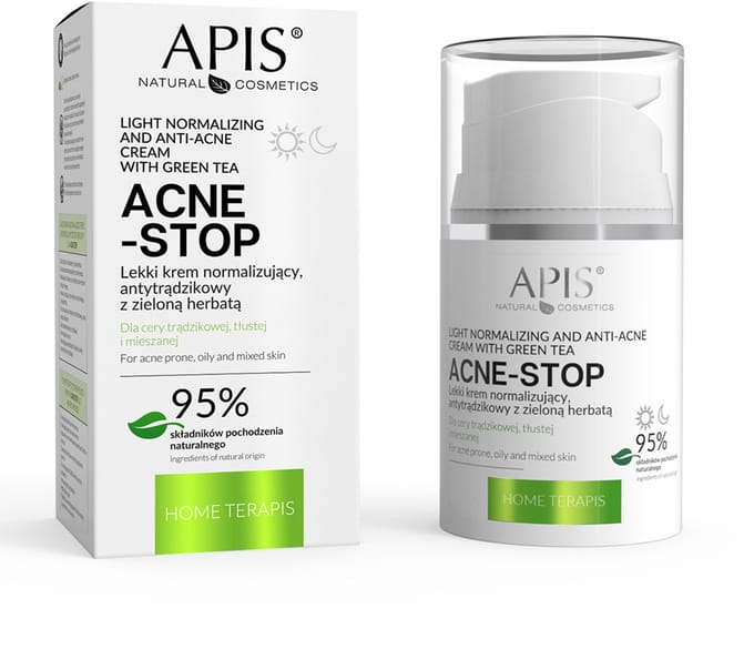 Acne-Stop light anti-acne normaliserende crème met groene thee 50ml
