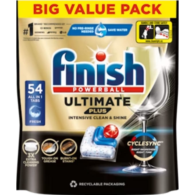 Finish Ultimate Plus All In One Original Vaatwastabletten - 54 stuks