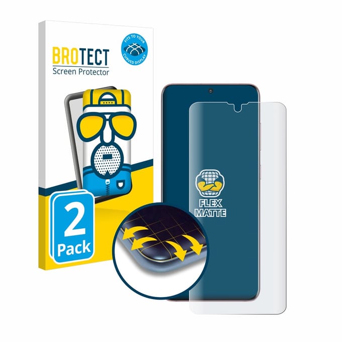 BROTECT - Screenprotector voor Galaxy S20 5G / S20 - Folie Beschermfolie matte volledig dekking 2 Stuks