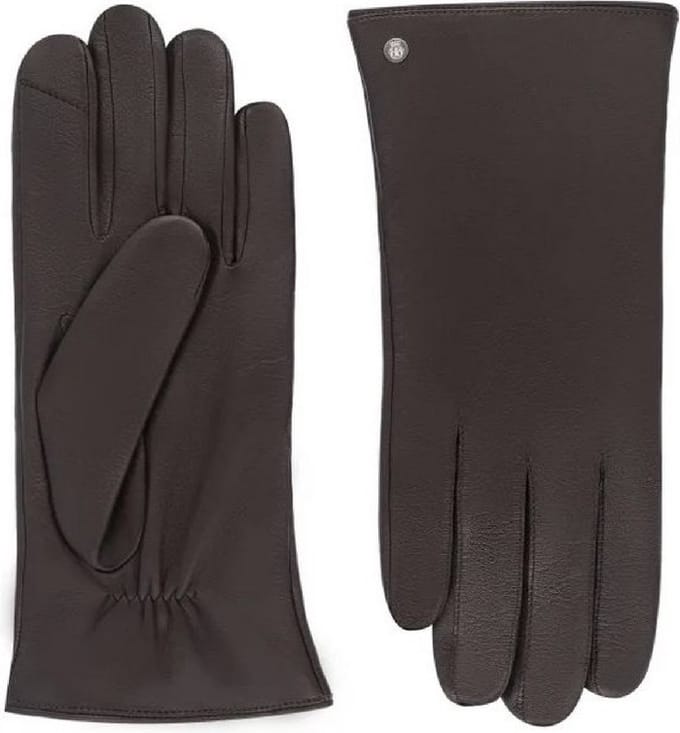 Roeckl Boston Touch Leren Heren Handschoenen Maat 8,5 - Coffee