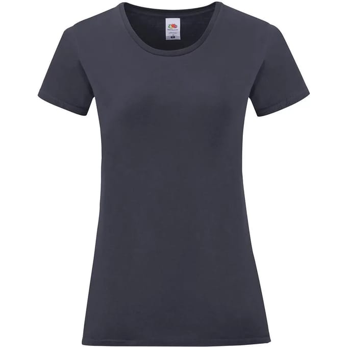 Dames-T-shirt Fruit of the Loom Iconic 150
