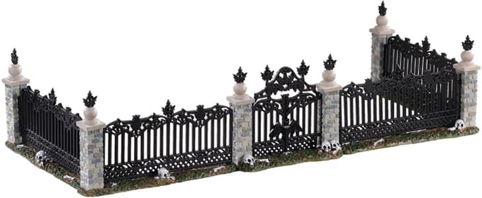 Lemax - Bat Fence Gate- Set Of 5 - Kersthuisjes & Kerstdorpen