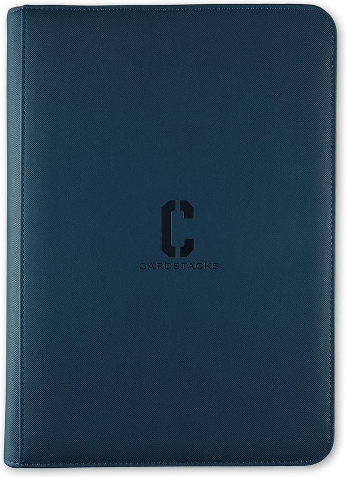 Cardstacks - Zippered Pro Binder 9 Pocket - Blauw