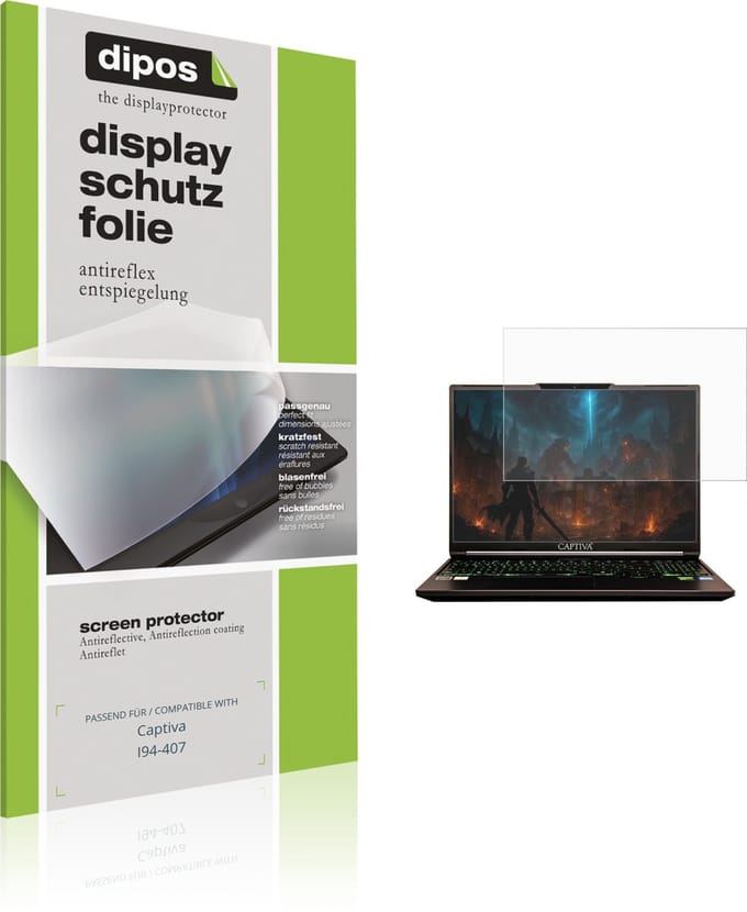 dipos – 2x Matte Beschermfolie geschikt voor Captiva I94-407 | Krasbestendige & antireflecterende Screenprotector Ultra-Thin