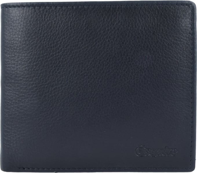 Esquire Leren Portemonnee RFID Classic Wallet Black Zwart