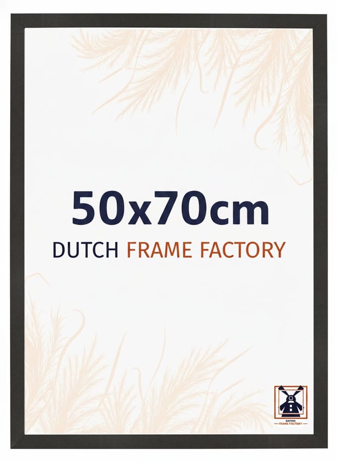 Fotolijst 50x70 cm - MDF - Zwart Mat - Benno