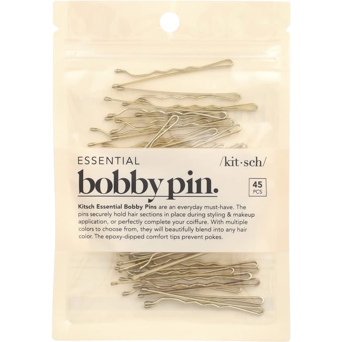 Kitsch, Essentiële Bobby Pins, Blond, 45 stuks beige