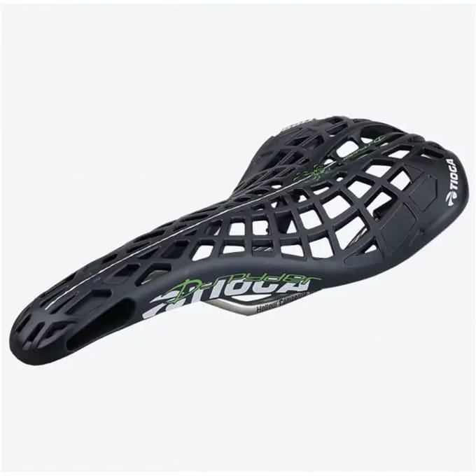 Tioga D-spyder Original Zadel Zilver 130 mm Man,Vrouw