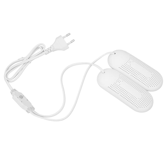 Sèche-chaussures portable Machine Séchage à 360 degrés 3 Vitesses Structure poreuse Sèche-chaussures portable pour Chaussures d'enfants Gants white