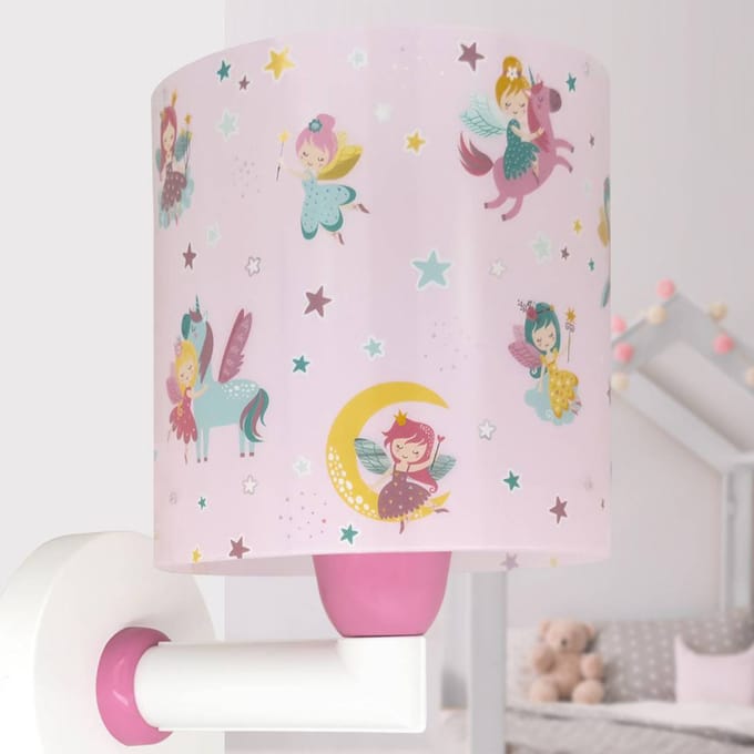 Dalber Fairy Dreams wandlamp met stekker, meerkleurig, E27