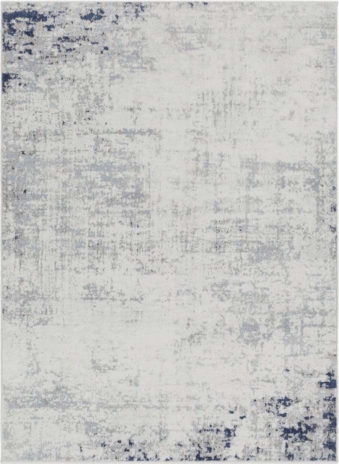 SURYA Alix vloerkleed modern abstract donkerblauw