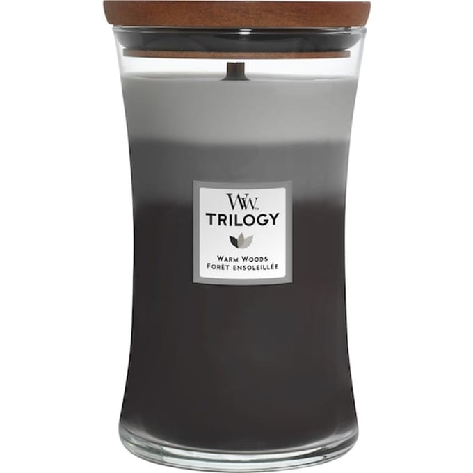 WoodWick Large Hourglass Triology Warm Woods 609 g