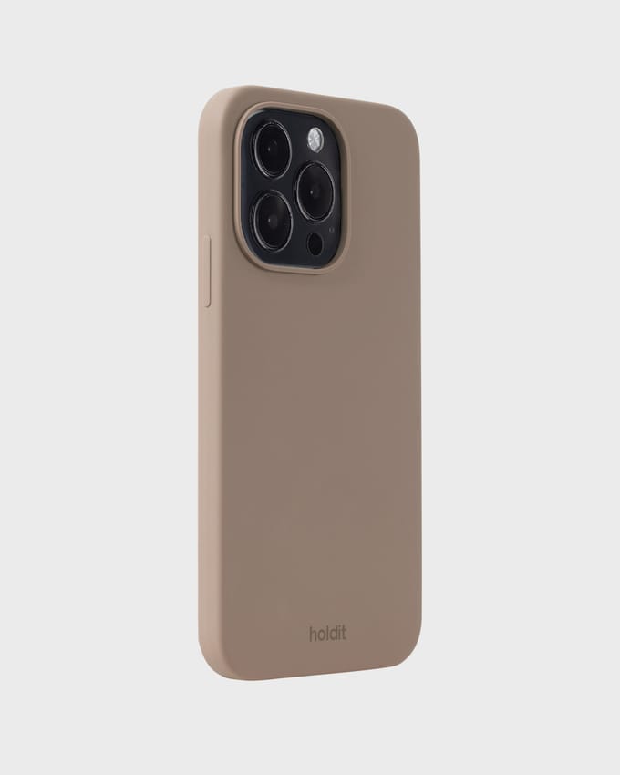 Holdit Silicone Case geschikt voor Apple iPhone 15 Pro - Mocha Brown