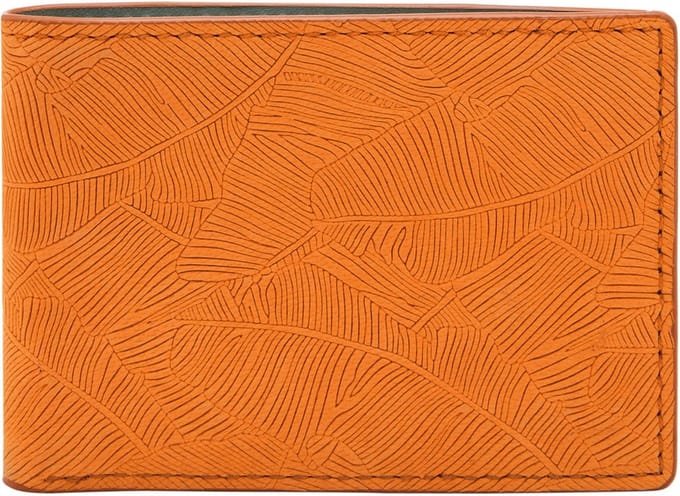 FOSSIL Portemonnee Bronson FPW Bifold Wallet Medium Orange Oranje