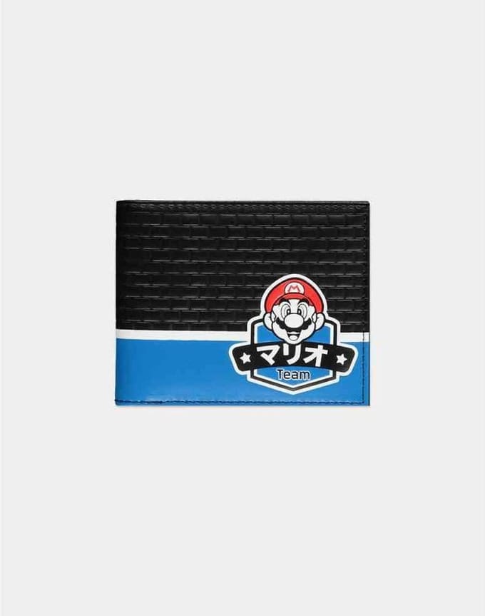 Nintendo Super Mario Bifold portemonnee Summer Olympics Zwart/Blauw
