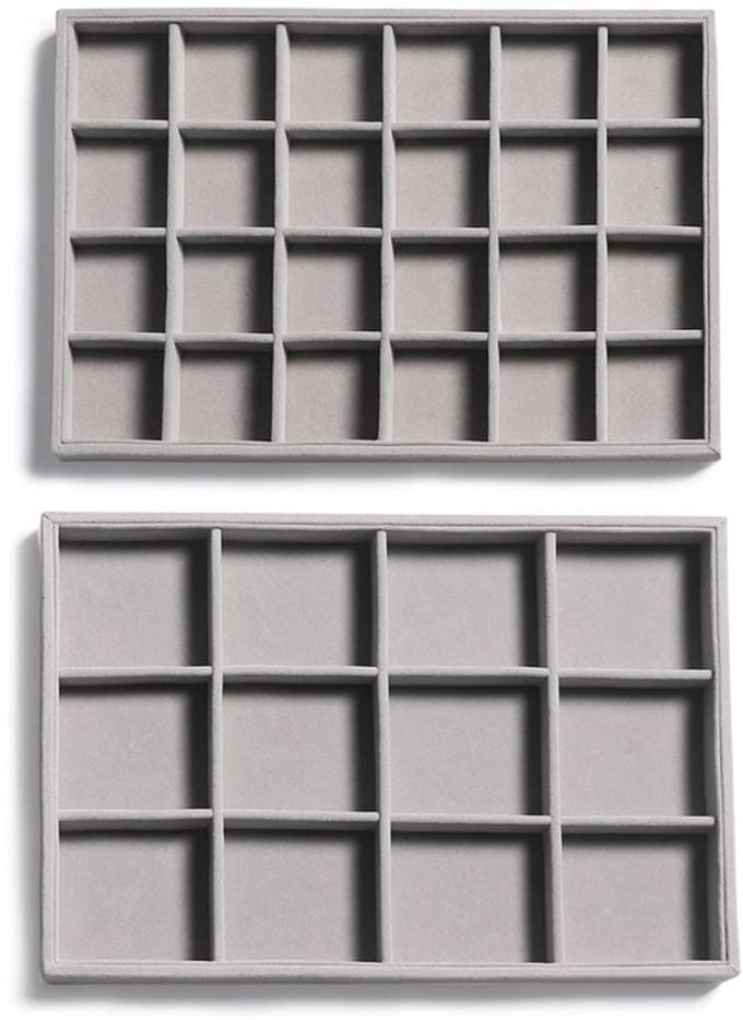 Allecto - Stackable Velvet Jewelry Organizer Trays - Sieradenopslag
