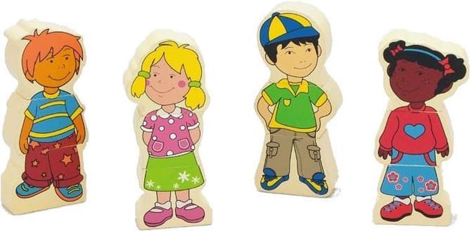 Viga Toys Vormenpuzzel Kinderen Junior Hout 12 Stukjes