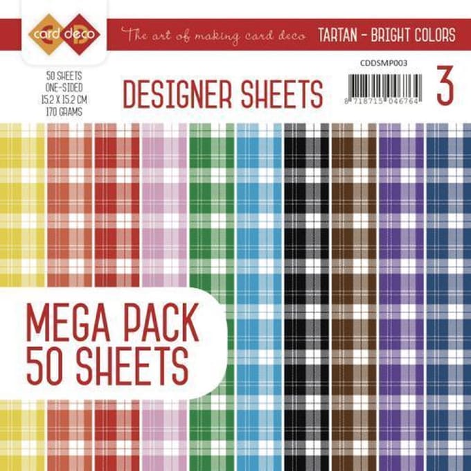 Designer Vellen Mega Pak 3 - Schotse Ruit - Heldere Kleuren