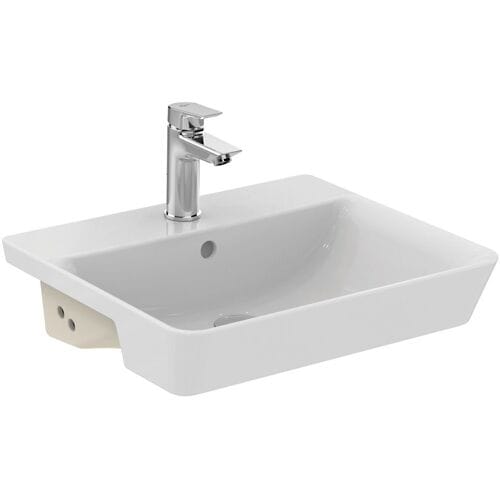 Ideal Standard Air Cube semi-recessed washbasin 50 X 44 cm E030801