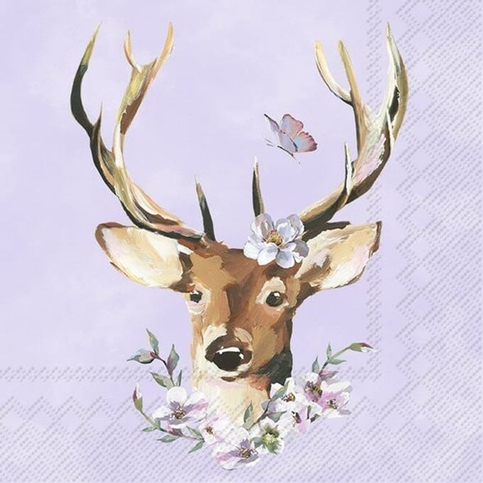 IHR Lunch servetten - Janne lilac
