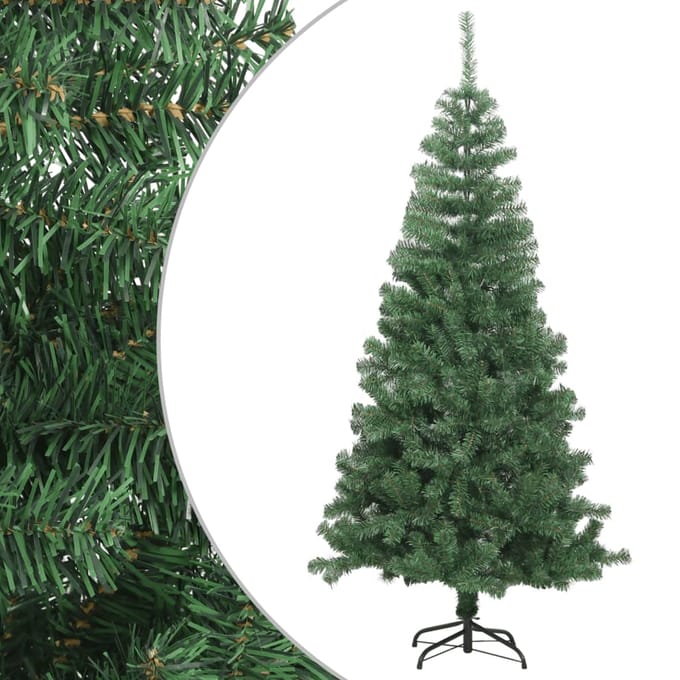vidaXL - Kunstkerstboom - met - standaard - 230 - takken - 120 - cm