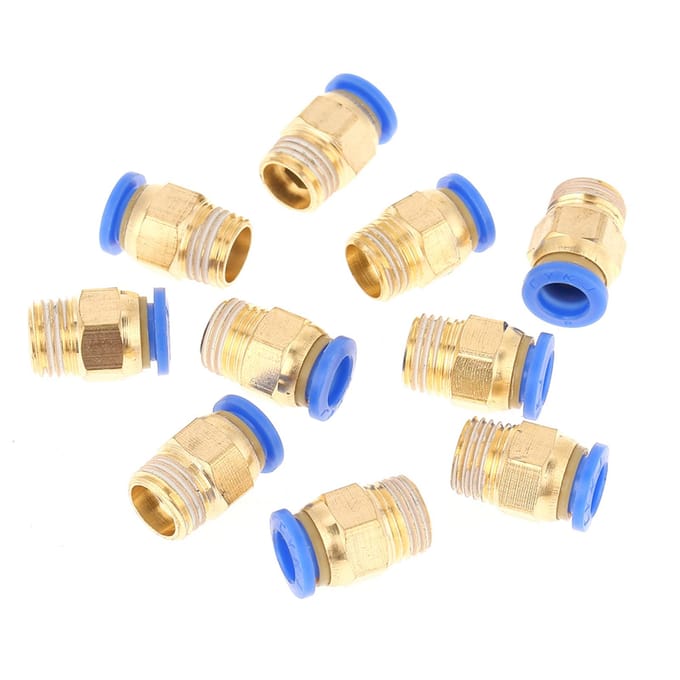 10pcs Connecteur Rapide Pneumatique Adaptateur Raccords d'Air Diamètre 8mm Filetage 1 4BSP Set